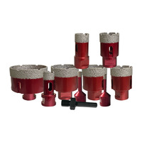 Forets diamantés M14 pour brasage sous vide CSD, jeu de forets centraux, garantie 1 an