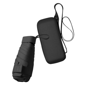 Three Fold Manual Mini Umbrella Super Compact Portable Sun Rain Protection Umbrella for Women Pocket Handbag - Product Image 2