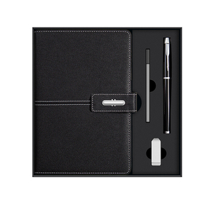 Custom Logo 2026 Luxury Stationery <b>Notebook</b> Pen Bottle Gift <b>Set</b> Business Black Pu Leather Magnetic Diary A5 Journal With Box/ - Product Image 5