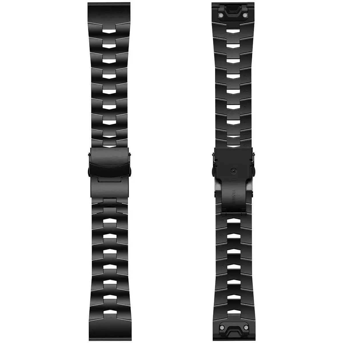 Metal akıllı saat siyah bant Garmin Fenix 6 Fenix 5 Smartwatch kayış bandı