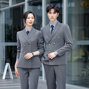 Setelan jas Formal untuk pria dan wanita, setelan jas Formal bisnis pernikahan, Blazer mempelai pria, kostum tuksedo ketat, pakaian pernikahan untuk pria dan wanita - Product Image 5