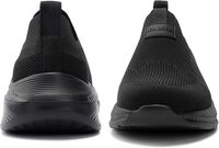 Baskets compensées respirantes Fly Knit à enfiler pour hommes – Chaussures décontractées de marche et de course