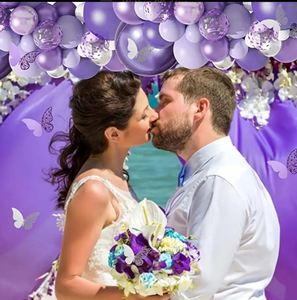 ชุดลูกโป่งลูกโป่งกระดาษสีเงินลูกโป่งสีขาวเหมาะสำหรับงานแต่งงานงานวันเกิดงานเลี้ยงเจ้าสาวตกแต่งห้องอาบน้ำ - Product Image 6