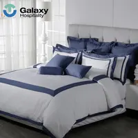حار بيع فندق أغطية سرير 100% غطاء سرير قطن المصري طقم سرير مع غطاء لحاف