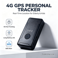 Mini Rastreador GPS Inalámbrico Recargable con Larga Duración de Batería, Botón SOS, Monitor de Voz, Localizador LBS en Tiempo Real para Niños y Ancianos