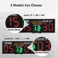 Tableau de pointage électronique de terrain de padel rechargeable Tableau de pointage de tennis numérique professionnel portable avec compte à rebours