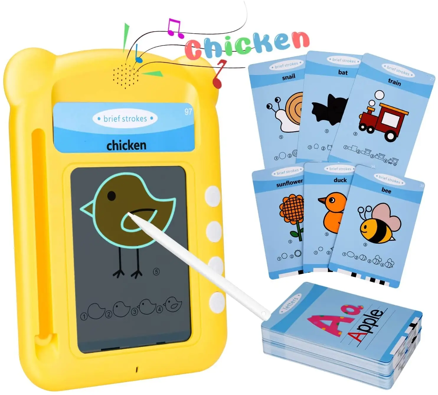 Juguete educativo para niños, juguetes de aprendizaje, tarjetas cognitivas, alfabeto Abc, juguetes educativos para edades tempranas, tarjetas Flash parlantes en inglés para niños pequeños