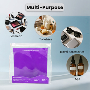 Bolsas de Plástico Personalizadas para Empaque de Cosméticos, Bolsa de Maquillaje de PVC Transparente, Bolsas de Plástico para Cuidado de la Piel y Lavado Corporal - Product Image 6