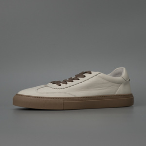 Zapatillas Deportivas Casuales para Skateboarding, con Estilo, de Piel Vacuna de Primera Capa, Transpirables y Duraderas, con Malla de Tela para Senderismo - Product Image 1