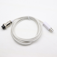 Voile blanc tressé maille Console de jeu câble de connexion Gamecube 6 broches mâle à GX16 6 broches femelle câble 2M