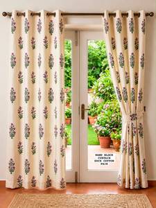 Premium Quality Hand Block Printed Duck Cotton Curtains for Bedroom Living Room Window Decoration Available At Wholesale Price - Product Image 3