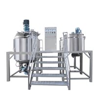 Mélangeur d'homogénéisateur cosmétique 100L pour crème/lotion/usine de lavage CE abordable haute efficacité 220V/380V