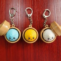 Porte-clés LED Halloween en forme de boulette, jouet sensoriel anti-stress, pendentif de sac