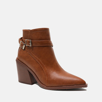 Nouveauté 2023 Chaussures décontractées pour femmes Bottines à talon compensé à boucle Bottines à talon pour femmes Bottines à talon