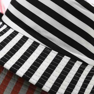 New Stripe Spring Summer Bucket <b>Hat</b> Girls Outdoor Sunshade Bucket <b>Hat</b> - Product Image 6