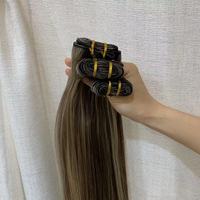 Qualité Luxe Meilleure Vente 15A Tissage de Cheveux Humains à Cuticules Alignées Non Traités Bruts Double Tirage Couleur Piano Lots de Cheveux Humains