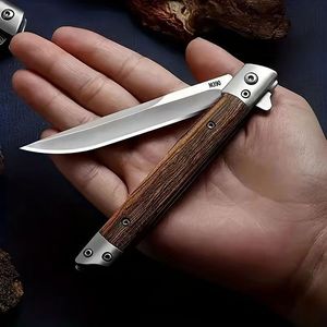 Cuchillo Ruso de Construcción Duradera para Cortar Madera, Pan y Cuero, con Funda de Cuero, para Cocina, Caza y Bolsillo - Product Image 5