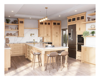 Armoire modulaire personnalisée professionnelle Allure Cuisine Armoire prête à assembler pour meubles de maison