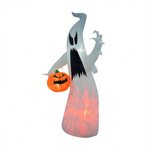 Fantasma inflable de Halloween con luz de calabaza para decoración de jardín exterior - Product Image 1