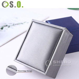 Wholesale Jewelry Blue Box Proposal Diamond Ring Box Wedding <b>Couple</b> Necklace Box Wholesale Customization Jewelry Box - Product Image 6