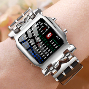 Lớn quay số mát công nghệ điện tử người đàn ông nhị phân Led thể thao đồng hồ kỹ thuật số - Product Image 3