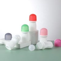 Vente en gros Bouteille vide en plastique rechargeable blanche de 30ml 50ml 60ml 80ml 100ml Récipient à rouleau déodorant