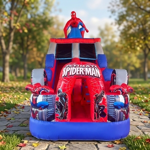 Castillo Inflable de 3m*6m*5m con Tobogán, Comercial, de PVC, para Niños, Casa de Brinco para Fiestas y Alquiler - Product Image 1