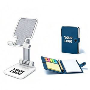 Promotional Wholesale Adjustable Plastic <b>Desktop</b> Custom Business Logo Gift Foldable Mobile Phone Mount <b>Stand</b> Holder - Product Image 1