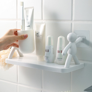 Nuevo Estante de Pared sin Perforaciones para Baño, Almacenamiento de Cosméticos, Estante para Especias de Cocina, Pequeño Estante de Pared para Organización - Product Image 1