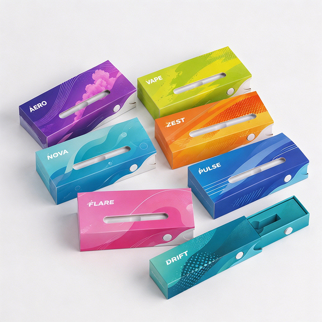 OEM ODM Factory Wholesale Biodegradable Child Resistant Rigid Drawer Sliding Cardboard Custom Cartridge Packaging Paper Box