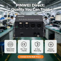 PINWEI Hi-Fi XLR Fiber Üzerinden Ses Aktarımı 1-2 Kanal Gerçek 24bit 192kHz Yüksek Çözünürlüklü Ses XLR Ses Fiber Optik Dönüştürücü 20KM