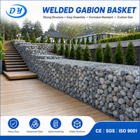 Ding Yang Landscape Gabion Basket & Wall Cage, Panier gabion et cage murale en treillis d'acier galvanisé à chaud, hauteur personnalisable, construction durable