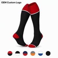 Chaussettes de sport personnalisées pour équipe, chaussettes de compression respirantes en tricot avec embout renforcé et longueur mi-mollet