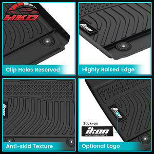 Tapis de sol 3D moulés toutes saisons pour Hyundai Ioniq 6 2023-2025, avant et 2ème rangée, en TPE imperméable - Product Image 3