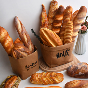 Set de Decoración de Alimentos de Plástico, Simulación de Pan, Croissant Artificial, Ecológico, Realista, para Cestas, Modelos de Habitaciones, Panaderías - Product Image 6