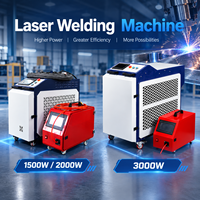 Machine de soudage laser à fibre portative 4-en-1 en gros, refroidie par eau, avec source Raycus BWT pour fabricants de métaux