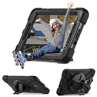 Casing Tablet pintar harga pabrik untuk Samsung aktif 3 T570 aktif 5 X300 X306B 8 inci dengan sandaran lipat dan tali bahu