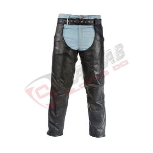 Elegante cuero de vaca transpirable color personalizado's Bikers Chaps motocicleta montar en motocicleta Chaps con cinturón - Product Image 3