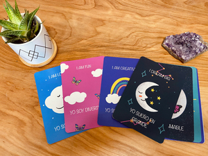 Tarjetas de afirmación bilingües para <span class=keywords><strong>niños</strong></span> Tarjetas de afirmación Cubierta con base de tarjeta Regalo de atención plena para <span class=keywords><strong>niños</strong></span> - Product Image 4
