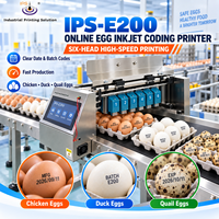 Imprimante jet d'encre en ligne IPS-E200 pour le marquage des œufs de poulet, de canard et de caille sur les lignes de production.