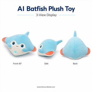 Peluche Personalizado de <span class=keywords><strong>Pez</strong></span> <span class=keywords><strong>Murciélago</strong></span> AI - Caja de Regalo para Cumpleaños - Product Image 1