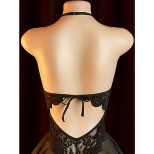 Lingerie Sexy da Donna, Body Nero Romantico con Inserti in Pizzo Semi-Trasparente, Teddy Esotico dal Fascino Passionale e Comodo da Indossare - Product Image 6