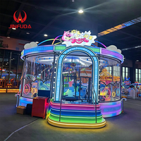 Nouveau design 2026 : Jeu interactif de tir rotatif à 16 joueurs sur le thème de la bataille aquatique, avec jets d'eau, pour attractions de fête foraine en extérieur