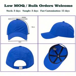 Gorra de Campamento con Visera Curva, Gorra de Papá para Campamento, Gorra de Nailon Ligera y Suave para Correr - Product Image 3