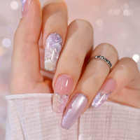 Ensemble de vernis à ongles en gel à texture de coquille de perle couleur macaron d'été OEM vente en gros de marque privée ensemble de vernis à ongles en gel UV avec logo personnalisé