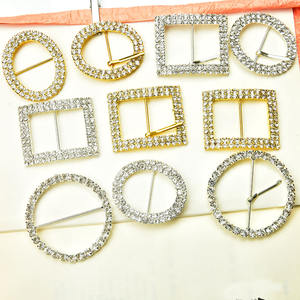 Luxe Kristal Bling Gespen Rond Vierkant Voor Schoenen Jurken Riemen Tassen Diy Decoratie Hardware Voor Bruids En Mode Gebruik - Product Image 3