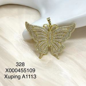 Xuping ювелирные изделия Мода бабочка слон футбол 18k позолоченный синтетический фианит с животными хип-хоп большой кулон - Product Image 5