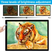 Tableau de traçage à LED Table lumineuse à trois niveaux de luminosité gradation en continu Planche à dessin LED personnalisée A3 Led Tracing Light Pad