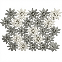 Magnifique mosaïque florale en pierre de parquet moderne pour la décoration murale intérieure de cuisine, piscine, salon, carrelage en marbre