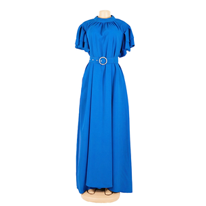 เดรสยาวสไตล์ลำลองสำหรับผู้หญิง ดีไซน์เก๋ไก๋ หวานละมุน สวยสง่า ทรงหลวม เอวเข้ารูป ผ้าสแปนเด็กซ์เรียบง่าย สวมใส่สบาย เหมาะกับ<span class=keywords><strong>การ</strong></span><span class=keywords><strong>แต่งตัว</strong></span>แนวสตรีท พร้อมเข็มขัด - Product Image 1